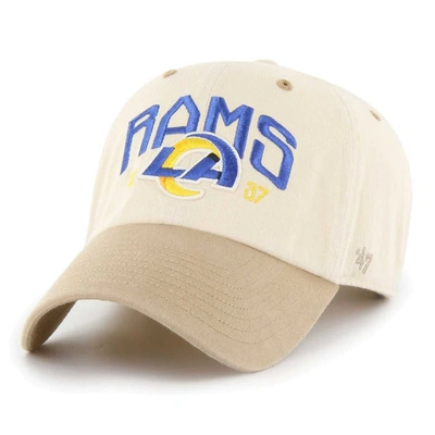 47 ' Natural/tan Los Angeles Rams Sierra Clean Up Adjustable Hat