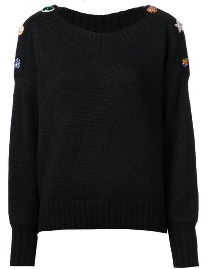Veronica Beard Chase Alpaca Wool Blend Knit Sweater In Black