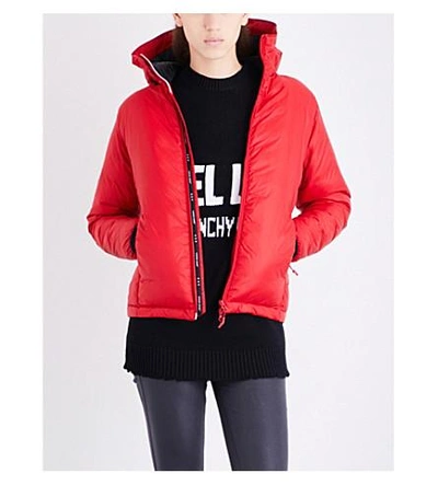 Canada Goose Camp Hooded Quilted Jacket In Red/black