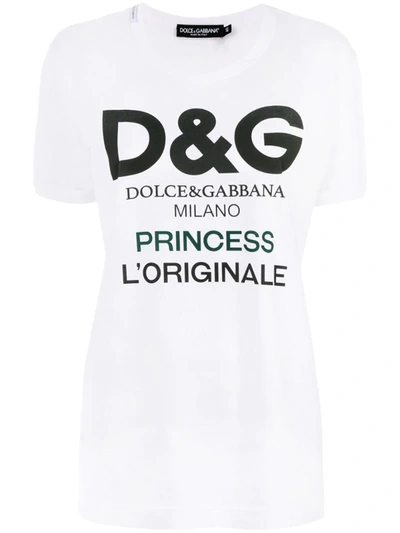 Dolce & Gabbana Logo T-shirt In White