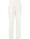 Helmut Lang Pull-on Suit Pants In White