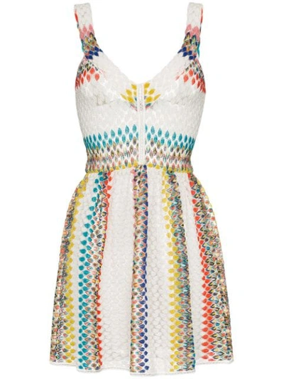 Missoni Riato Zigzag Knit Mini Dress In Multicolour