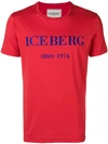 Iceberg Logo Embroidered T-shirt In Red