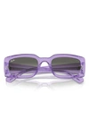 Ray Ban Kiliane 54mm Gradient Pillow Sunglasses In Transparent Violet