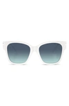 Tiffany & Co 54mm Gradient Square Sunglasses In Blue