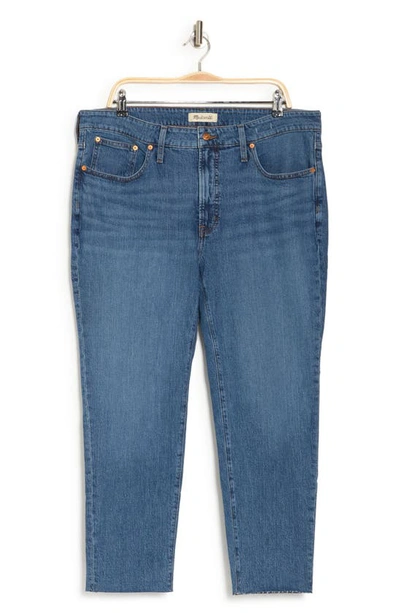 Madewell The Perfect Vintage Raw Hem Crop Jeans In Alstyne Wash