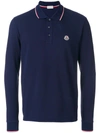 Moncler Classic Polo Top - Blue