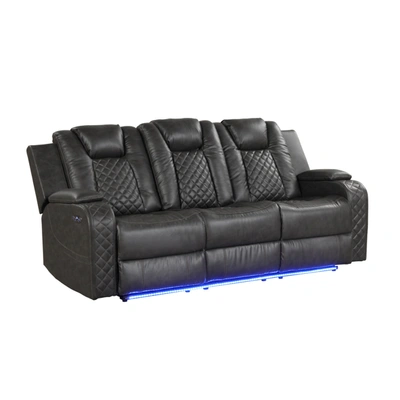 Simplie Fun Sofa In Polypropylene In Black