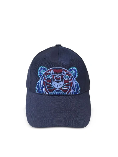 Kenzo Navy Blue Tiger Canvas Cap