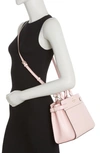 Kate Spade Staci Medium Leather Satchel In Light Crepe