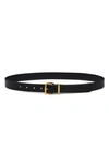 Madewell The Essential Leather Belt In True Black