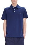 Apc Austin Polo Shirt With Logo Embroidery In Iak