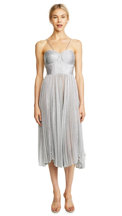 maria lucia hohan silver dress Maria Lucia Hohan Zaria Dress In Silver
