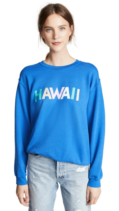 Rxmance Hawaii Sweatshirt In Royal