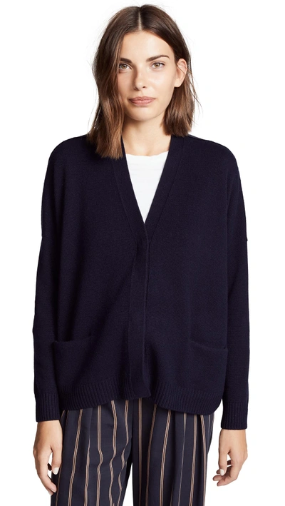 Vince Snap Cardigan In Coastal