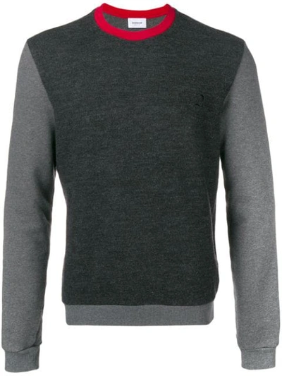 Dondup Colourblock Sweater In Grey