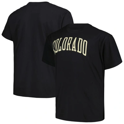 Profile Black Colorado Buffaloes Big & Tall Wordmark T-shirt