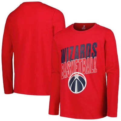Outerstuff Kids' Youth Red Washington Wizards Showtime Long Sleeve T-shirt