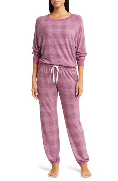 Honeydew Intimates Star Seeker Pajamas In Winterberry Check