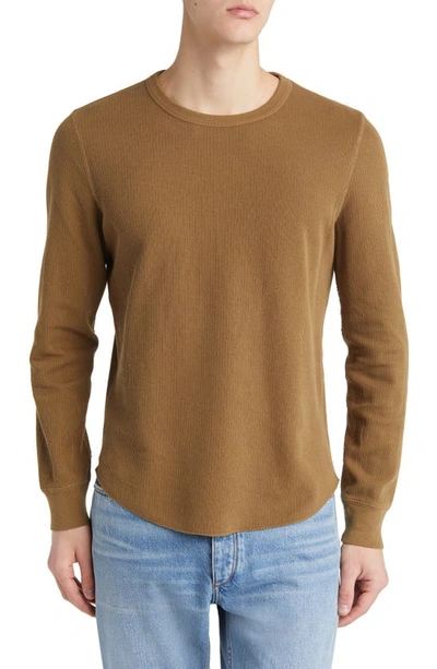 Buck Mason Thermal Knit Cotton T-shirt In Spice