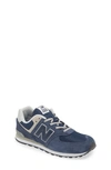 New Balance Kids Navy 574 Core Little Kids Sneakers In Navy/grey