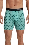 Tommy John Cool Cotton 6-inch Boxer Briefs In Holiday Pine