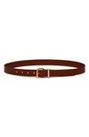 Madewell The Essential Leather Belt In Warm Cinnamon