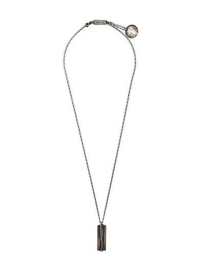 Werkstatt:münchen Pendant Necklace In Grey