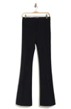 Frame Le High Flare Stretch Cotton Trouser Pants In Navy