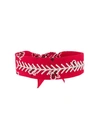 Fallon Jewel Embellished Bandana Choker In Red