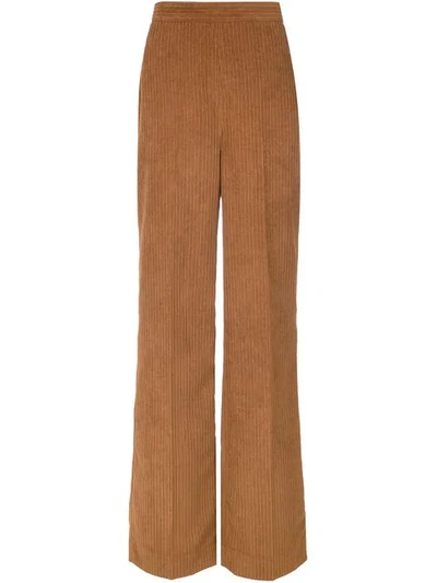 Andrea Marques Wide Leg Corduroy Trousers - Capuccino