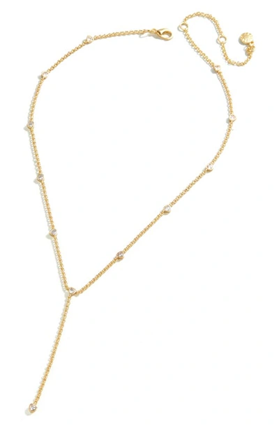 Baublebar Heart Stone Y-necklace In Gold