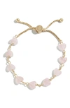 Baublebar Juno Semiprecious Stone Bracelet In Pink/gold