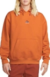 Nike Acg Therma-fit Fleece Hoodie In Campfire Orange/summit White