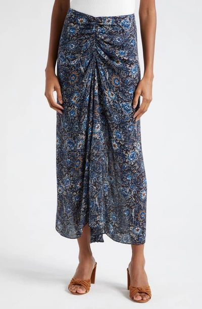 Veronica Beard Limani Floral Maxi Skirt In Etched Floral Multi