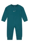 Nike Babies' Nearly Walkers Organic Cotton Rib Footie In Green