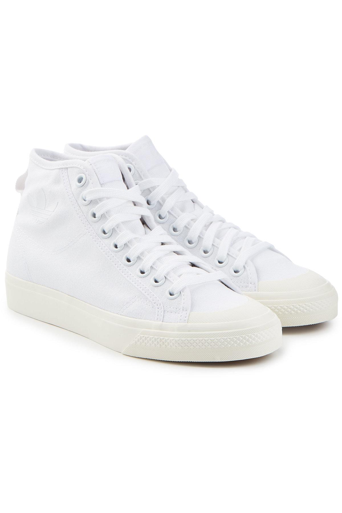 Adidas Originals Nizza Hi Hightop Sneakers In White