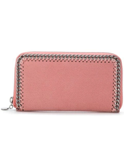 Stella Mccartney Falabella Zip Around Wallet - Pink In Pink