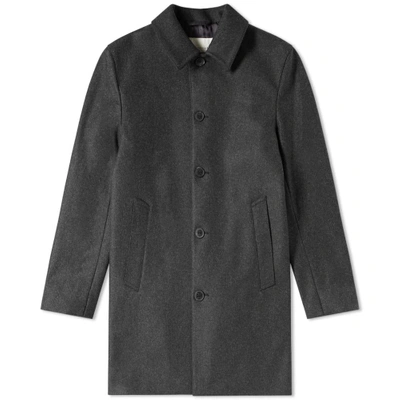 Mackintosh Classic Wool Car Coat In Black