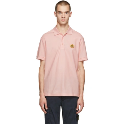 Burberry Densford Polo Shirt In Palepink