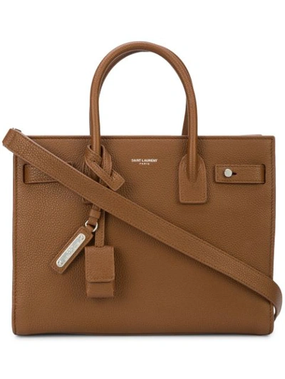 Saint Laurent Sac De Jour Crossbody Bag In Brown