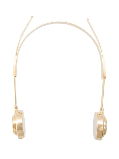 Ambush Headphones Choker In Yellow