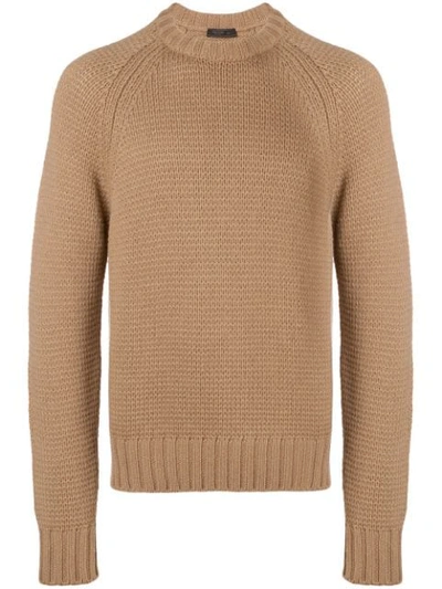 Prada Classic Sweater In Fcammello