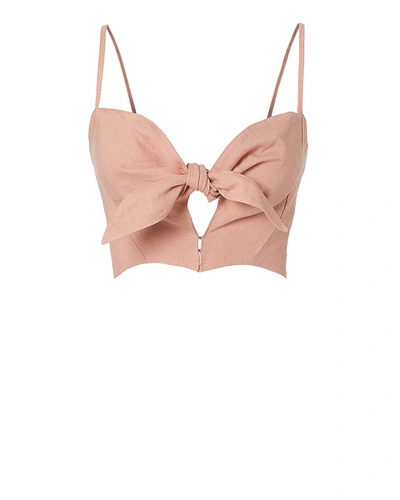 Faithfull De Fiori Pink Crop Top