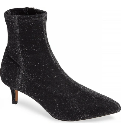 Rebecca Minkoff Women's Sayres Glitter Kitten-heel Booties In Black