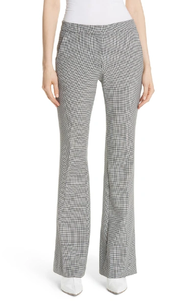 Tibi Hudson Flared-leg Boot-cut Pants In Black Multi