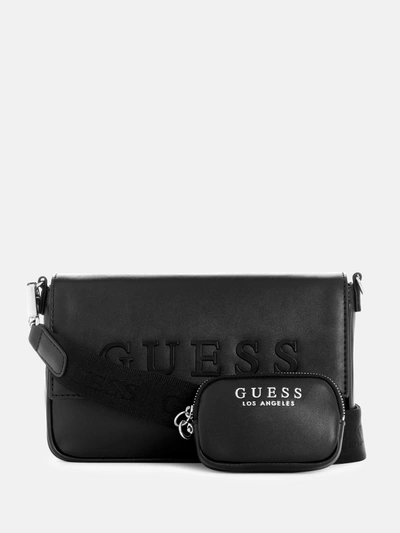 Guess Factory Zimmerman Logo Crossbody In Black ModeSens