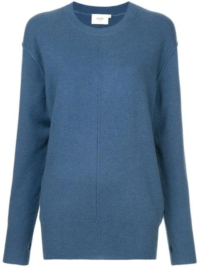 Bassike Classic Long-sleeve Sweater In Blue