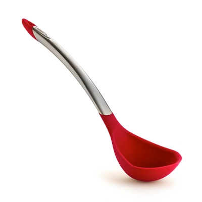 Cuisipro Silicone & Stainless Steel Ladle, Red