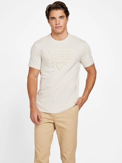 Guess Factory Flynt Embossed Logo Tee In Multi